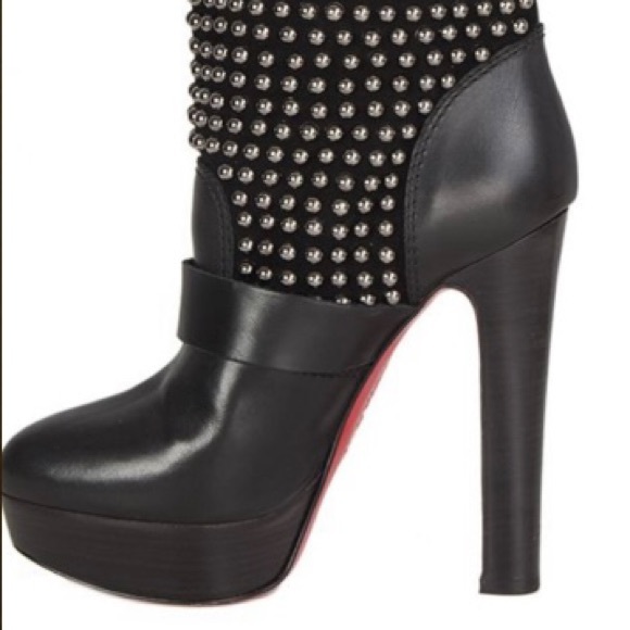 Christian Louboutin MARISA Black Leather Boots - Picture 4 of 13